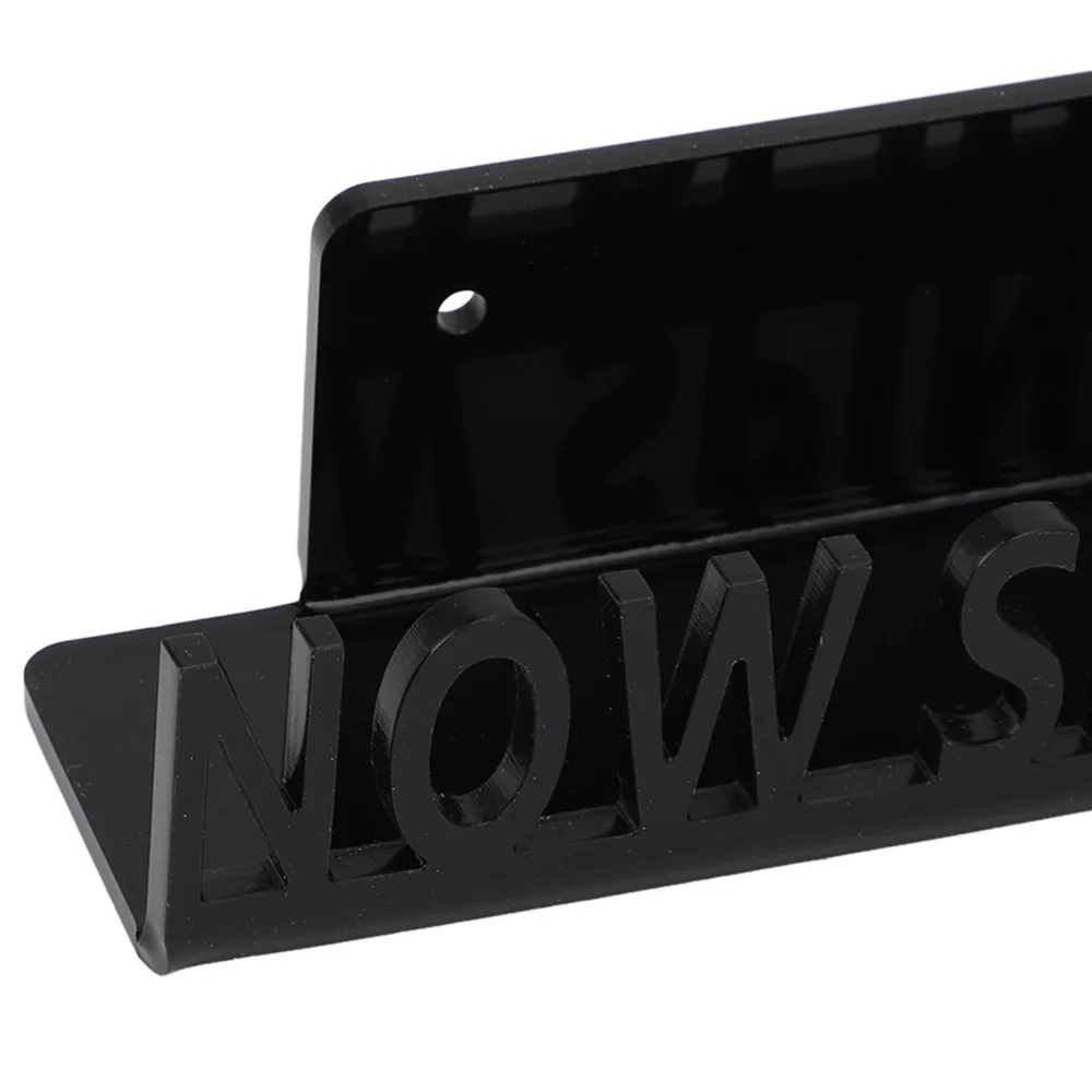 Vintage Black Record Display Stand Acrylic 17.8x4.5x3.1cm Vinyl Record Holder Floating Record Shelf Bedroom Wall