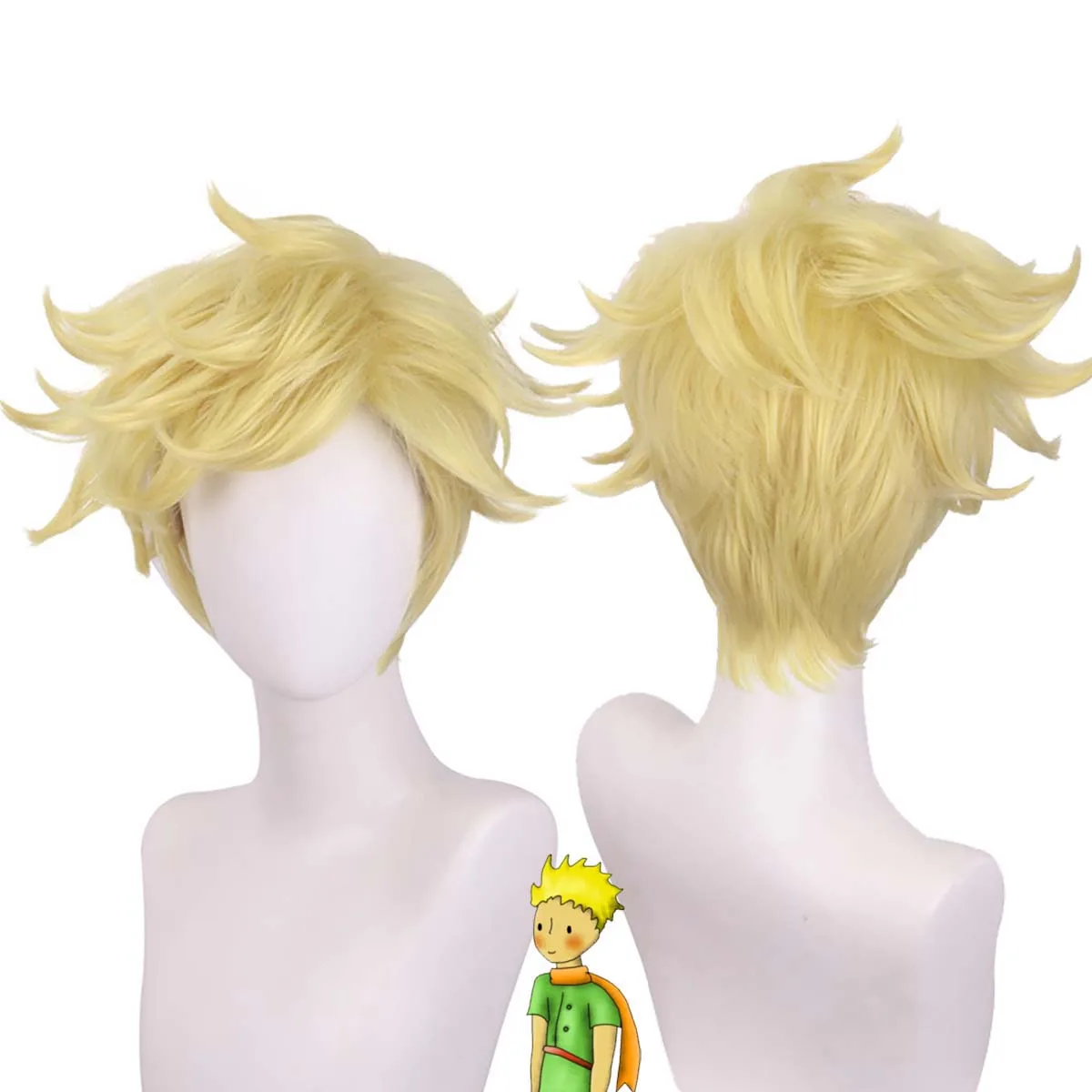 Halloween Carnival Anime The Little Small Prince Cosplay Wig
