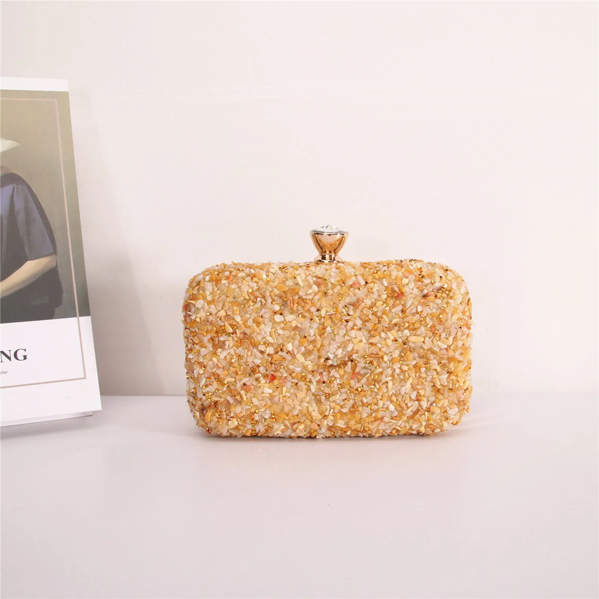 

Лидер продаж, женские модные высококачественные милые сумки с украшением камнями, клатчи через плечо, вечерние сумки для вечеринки, свадьбы, открытые