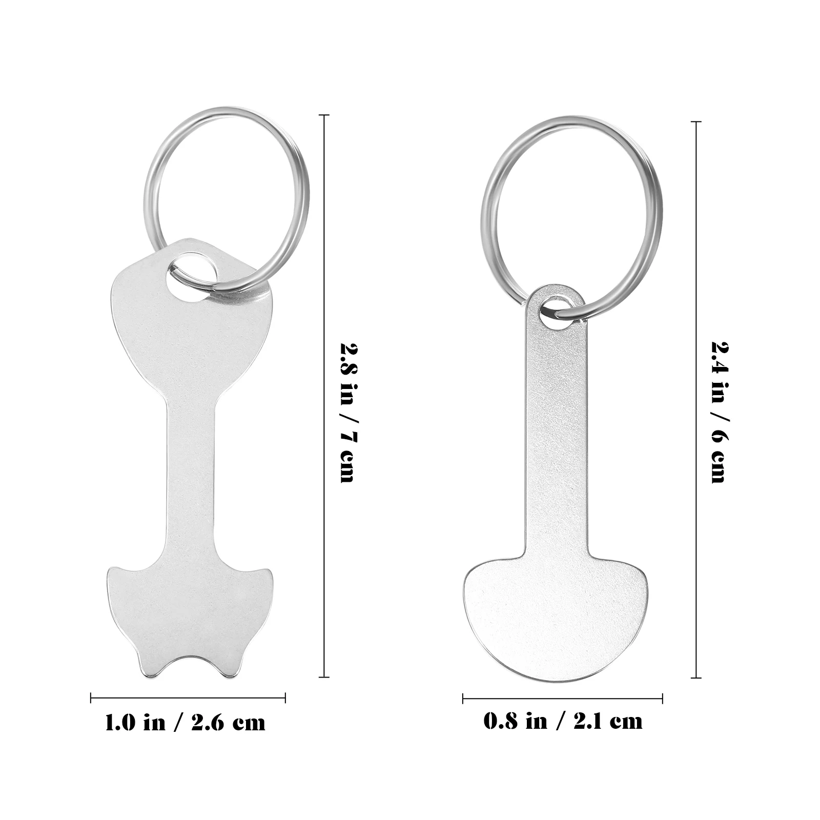 6 Pcs Shopping Trolley Tokens Cart Quarter Keychain Trolley Key Ring Token Keychain Shopping Cart Token Cart Coin