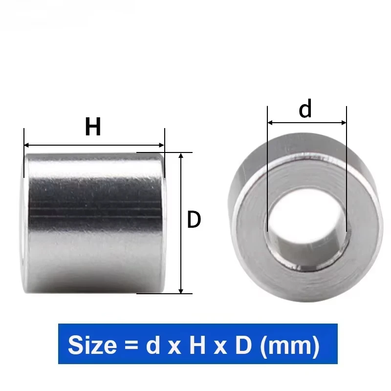 5/10/20 Pcs New Aluminum Spacer Bushing 5mm OD x 3.1mm ID Height 1/1.5/2/2.5/3/3.5/4/4.5/5/6/8/10/12/14/16/18/20/25/30/35 mm