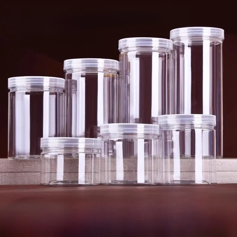 

Прозрачный пластиковый контейнер для хранения продуктов, банка для конфет с широким горлом, органайзер для кухонной утвари