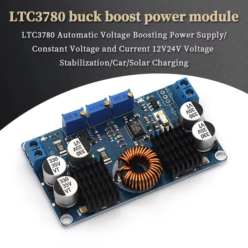 WOJO LTC3780 DC-DC 5-32V to 1V-30V 10A Automatic Step Up Down Regulator Charging Module Power supply module