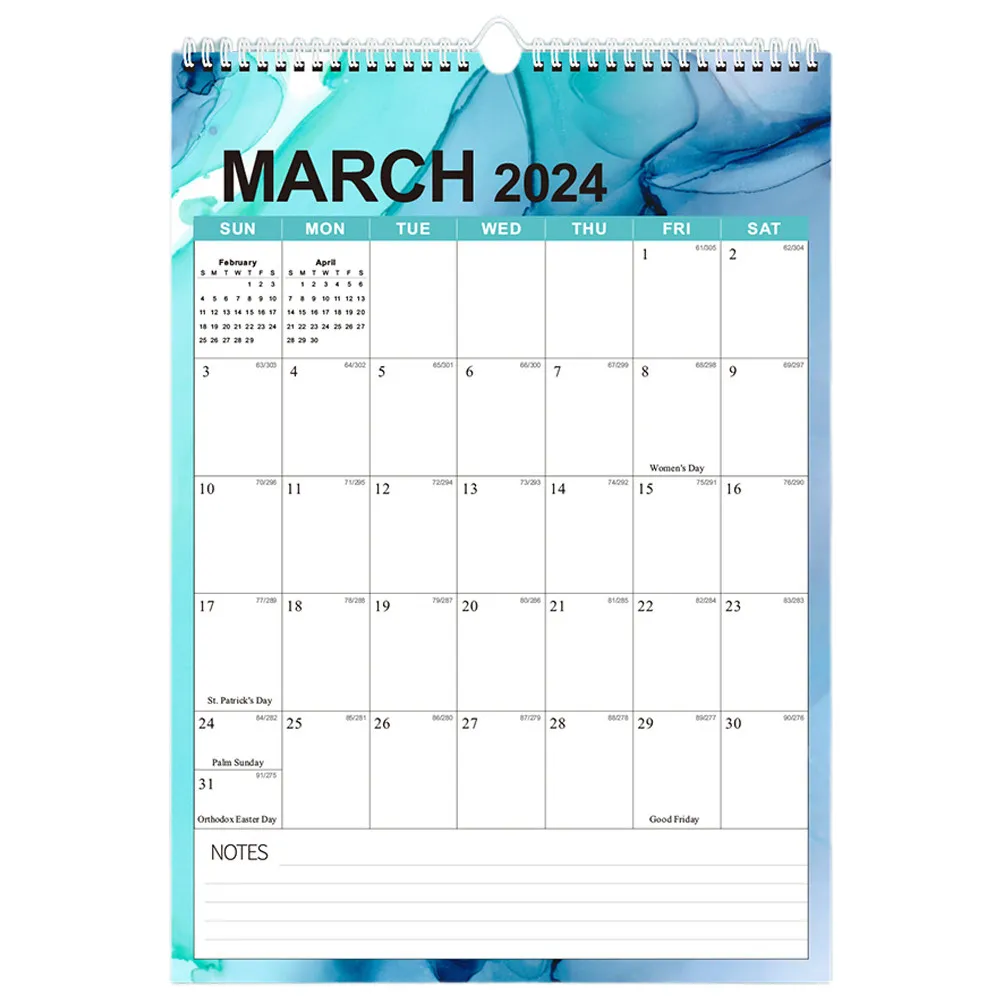 

2024-2025 Daily Use Monthly Wall Calendar for Home Office School Room Holiday Countdown Sturdy Appointment Calendar Decor