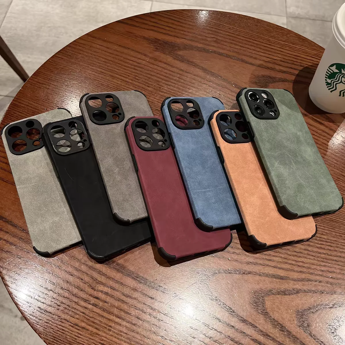 Luxury Shockproof Matte Lambskin Leather Case for iPhone 16 15 14 13 12 11 X XR XS Max 7 8 Plus Soft Fabric Vintage Cover Funda