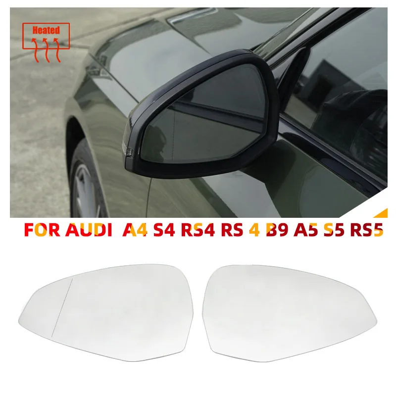 

Left Right Door Side Heated Wing Mirror Glass Rearview Plate for Audi A4 S4 RS4 RS 4 B9 A5 S5 RS6 RS 5 2016-2023 Accessories