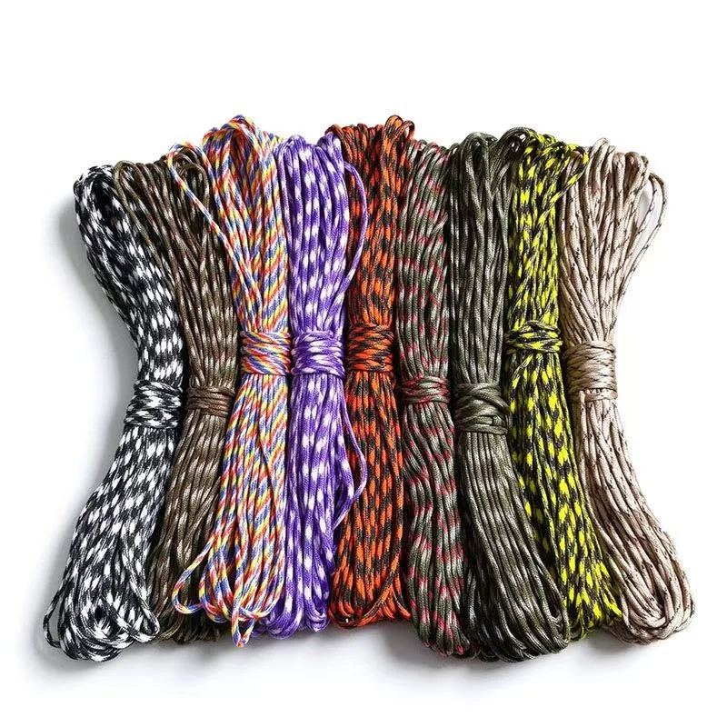 7 Core Paracord 30M Multiple Colors Outdoor Rope for Camping Tent Reinforcement Backpack Bundling DIY Bracelet Weaving