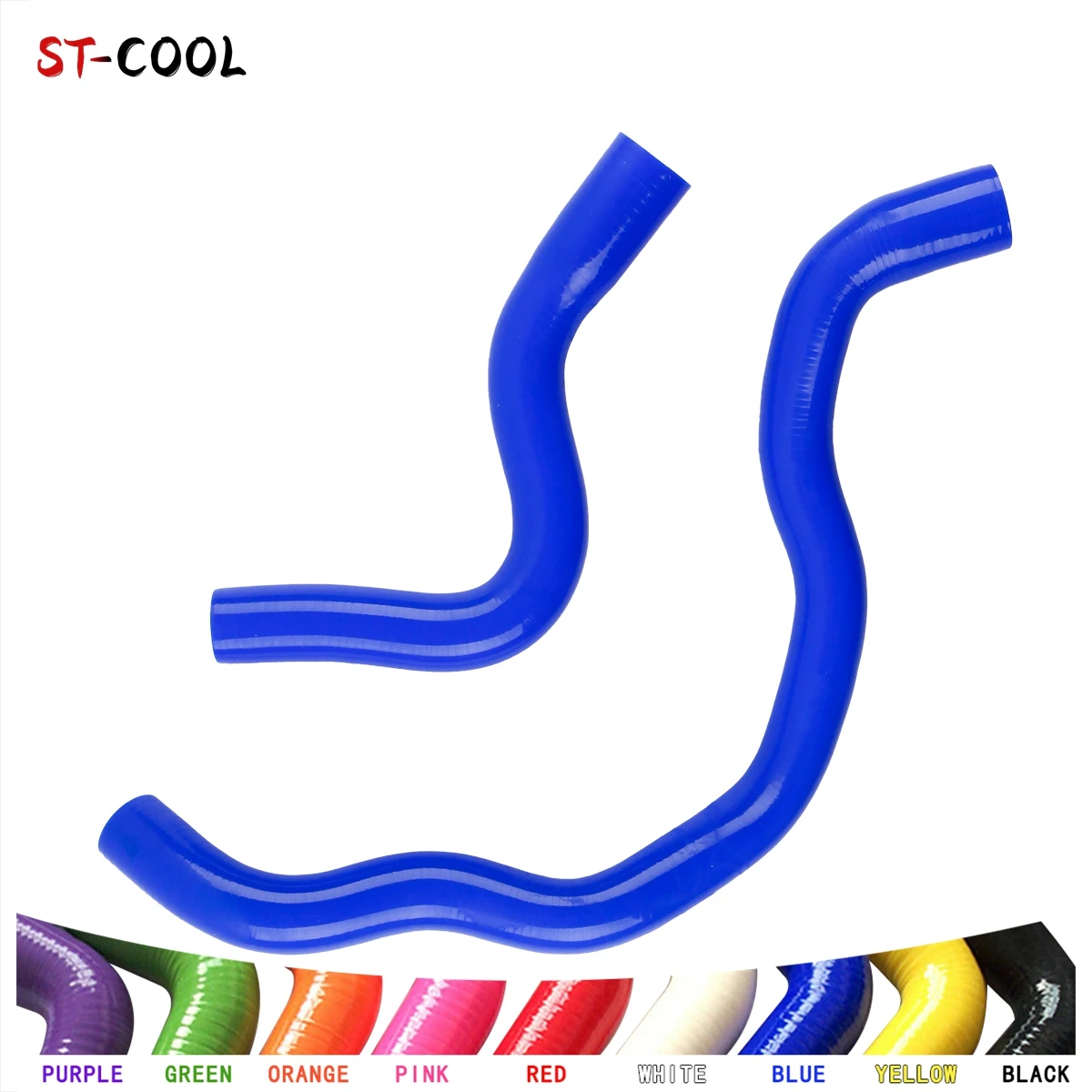 FOR 2001-2007 VOLVO S60 S70 (II) 2.3 / 2.4 / 2.5 T5 Radiator Hoses 2002 2003 2004 2005 2006 Silicone Tubes Kit 2Pcs 11 Colors