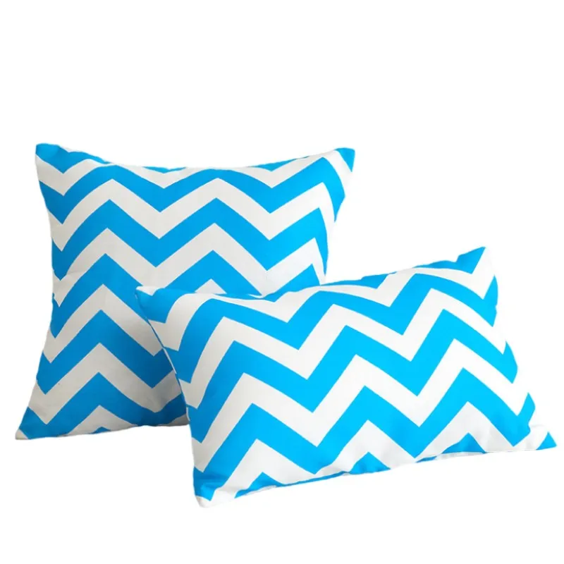 45x45cm 30x50cm Blue Red Gift Waterproof Outdoor Cushion Cover Wave Durable Pillow Cover Modern Pillow Case Home Decoration