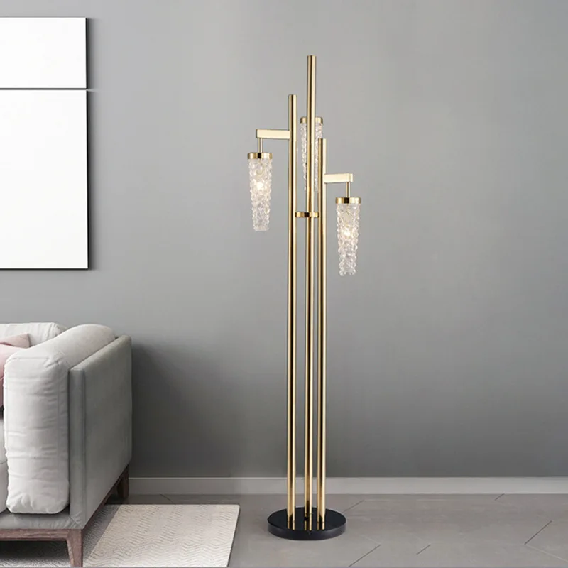 

2025 new light luxury floor lamp design sense post-modern creative personality model house living room bedroom floor lamps