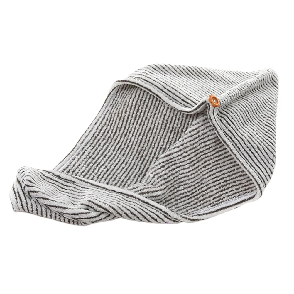 

Bamboo Charcoal Fiber Quick Drying Cap for Women Ladies Grey White Absorbent Fast Hair Dryer Hair Drying Cap