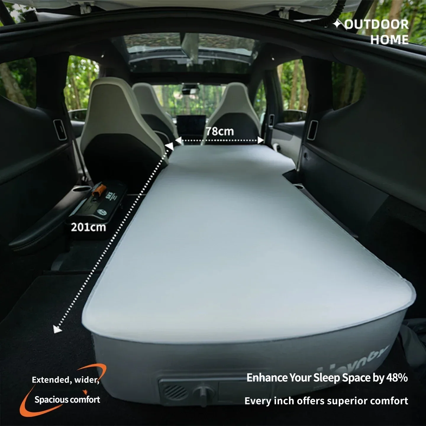 For Tesla Model YL 2025 2026 Car Inflatable Mattress With Quick Inflation And Convenient Storage In The Trunk For Sleeping Pads