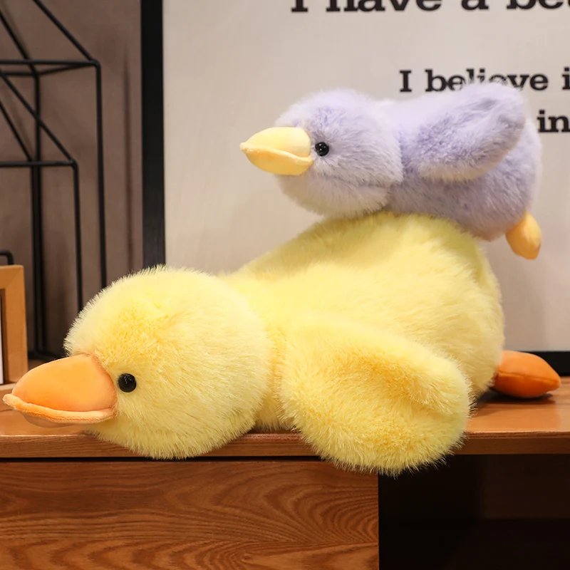 Duck Plush Toys Fluffy Sleep Pillow Cute Animal Stuffed Swan Goose Soft Dolls