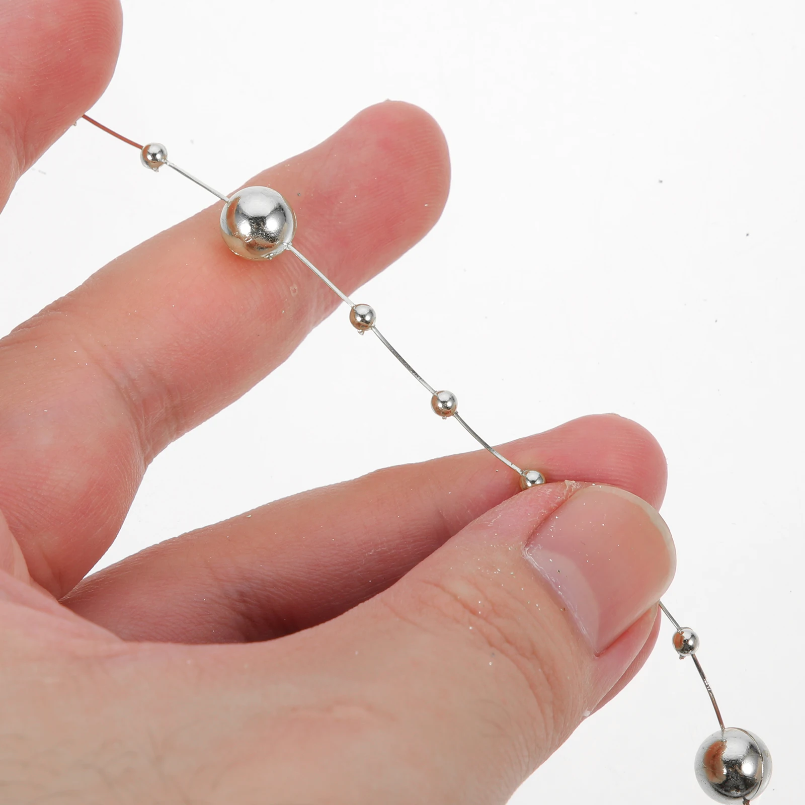 

30pcs Fake String Decoration Simulated Pearl Beads Chain Wedding Diy Decorative Bead Strings For Bouquet Floral Arrangement