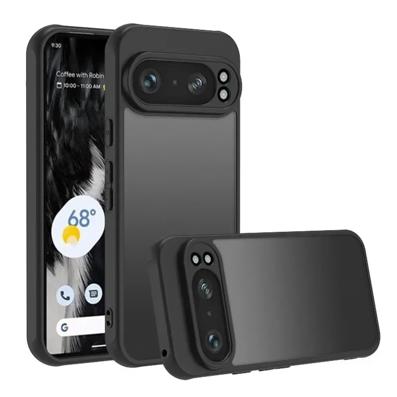 Luxury Matte Armor Phone Case for Google Pixel 11 10 9 8 Pro XL 7 6 9A 8A 7A 6A Hard Frosted Shockproof Cover for Pixel 11Pro
