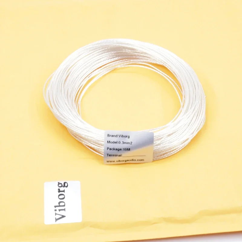 10 メートルハイファイオーディオ DIY OCC 銅銀メッキ 6N OCC 信号ケーブル 0.3 ミリメートル角線ヘッドフォンライン