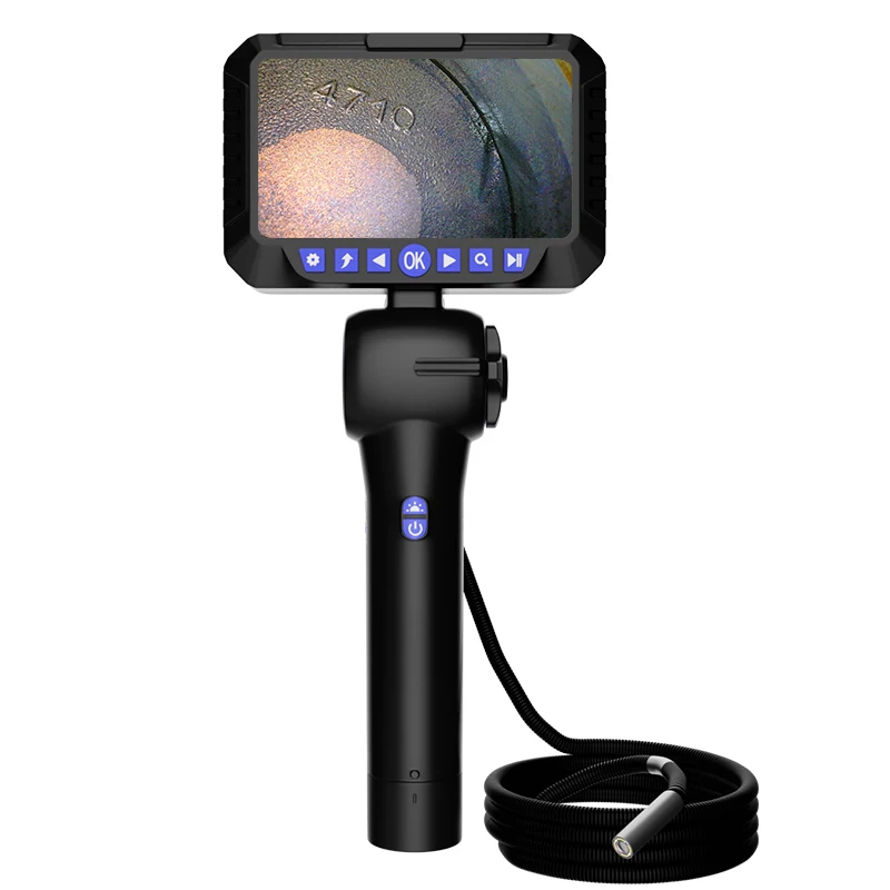 360° Industrial Steering Endoscope Camera 8mm/6mm Lens Inspection Borescope For Android IPhone Car Engine maintenance Sewer Pipe