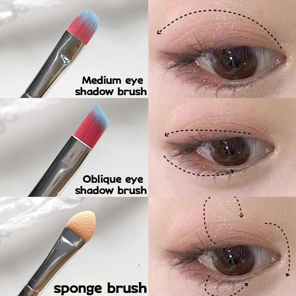 7pcs/set Eye Makeup Brushes Eyeshadow Foundation Blush Cosmetict Makeup Brush Evenly Apply Face Beauty Soft Make Up Tools Women