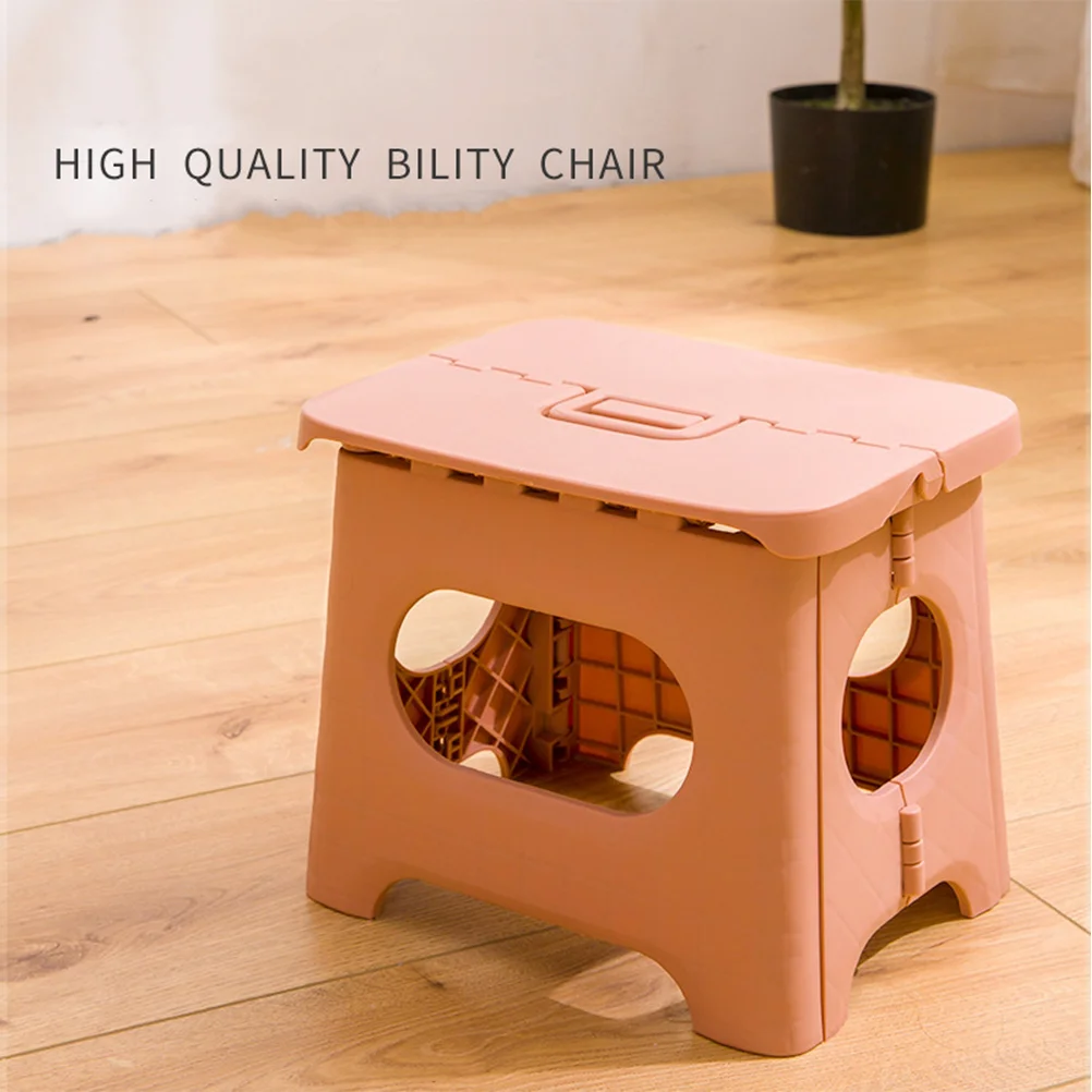 Collapsable Stool Home Foldable Folding Pure Color Portable Green Taboret Non- Folding Stoolss