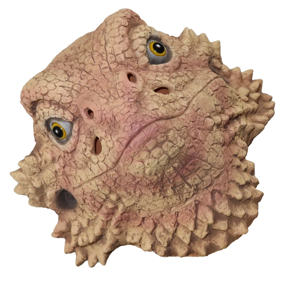 

Lifelike Lizard Premium Animal Head Masks Halloween Props Carnival Costume Party Accessories Emulsion Headgear