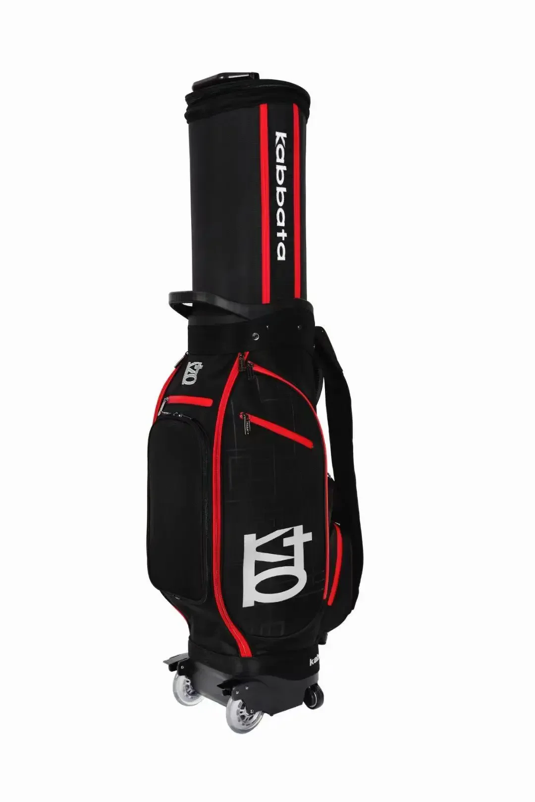 Portable Retractable Golf Bag Lightweight Manual Rolling Sliding System Comfortable Shoulder Strap Club Storage for Travel