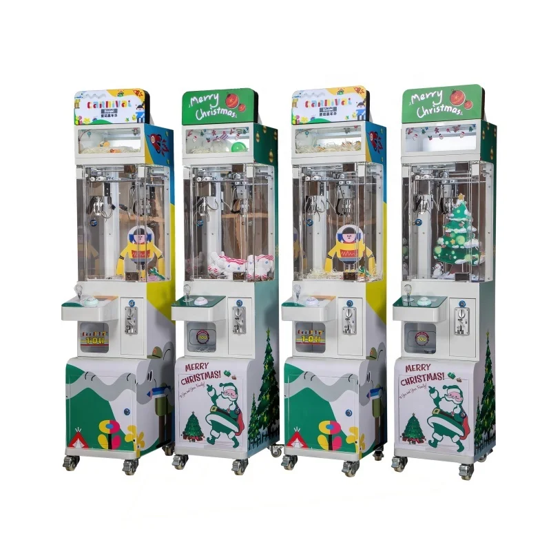 

Christmas carnival theme plush toy crane claw machine free design coin operated arcade mini claw machines