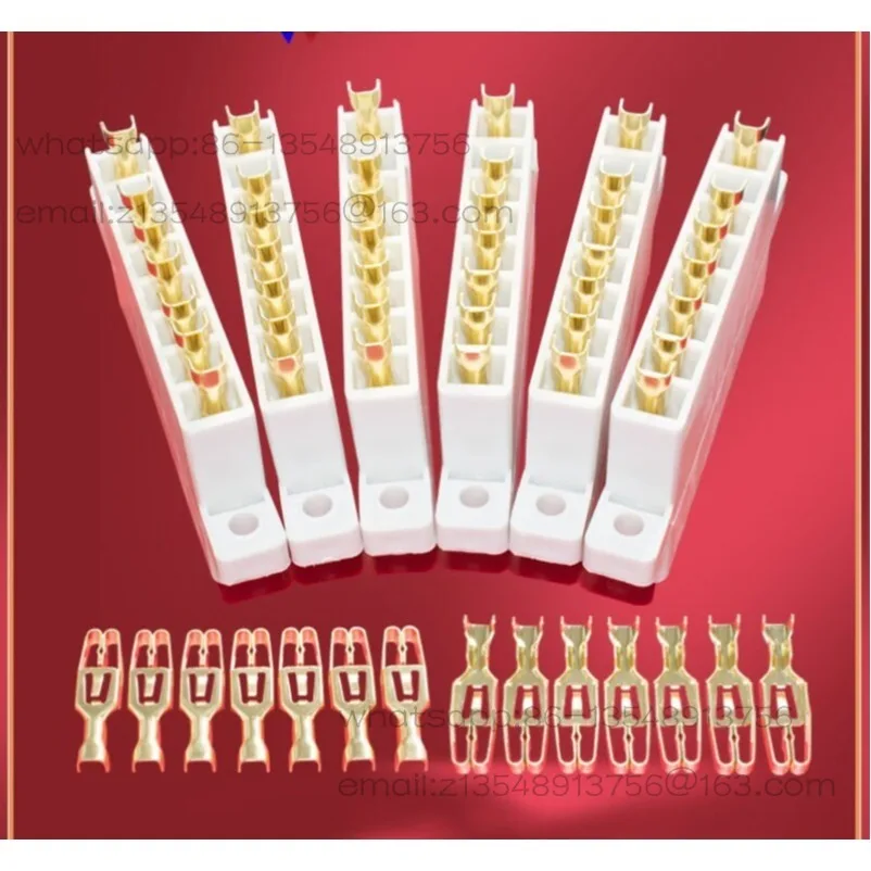 Hot Runner Terminal Golden Finger Connector AMP Terminal Block Hot Runner Seat Accessories Temperature Control Box Golden Finger