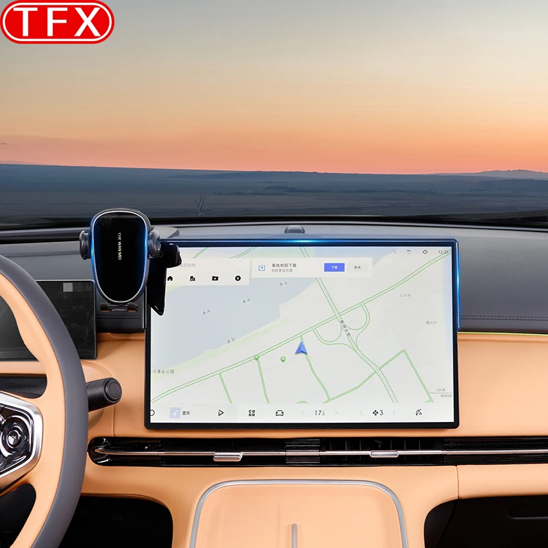For Geely Galaxy Starship 7 EM-i 2024 2025 Car Mobile Phone Holder Central Control Display Screen Mount Bracket Auto Accessories