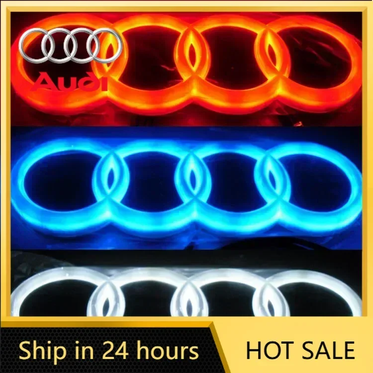

Горячая новинка 2026: Светодиодная лампа-логотип для передней части автомобиля Audi (4D), для моделей A3, A4, A5, A6, A7, A8, S3, S4, S5, S6, S7, Q3, Q5, Q7, TT – декоративная подсветка
