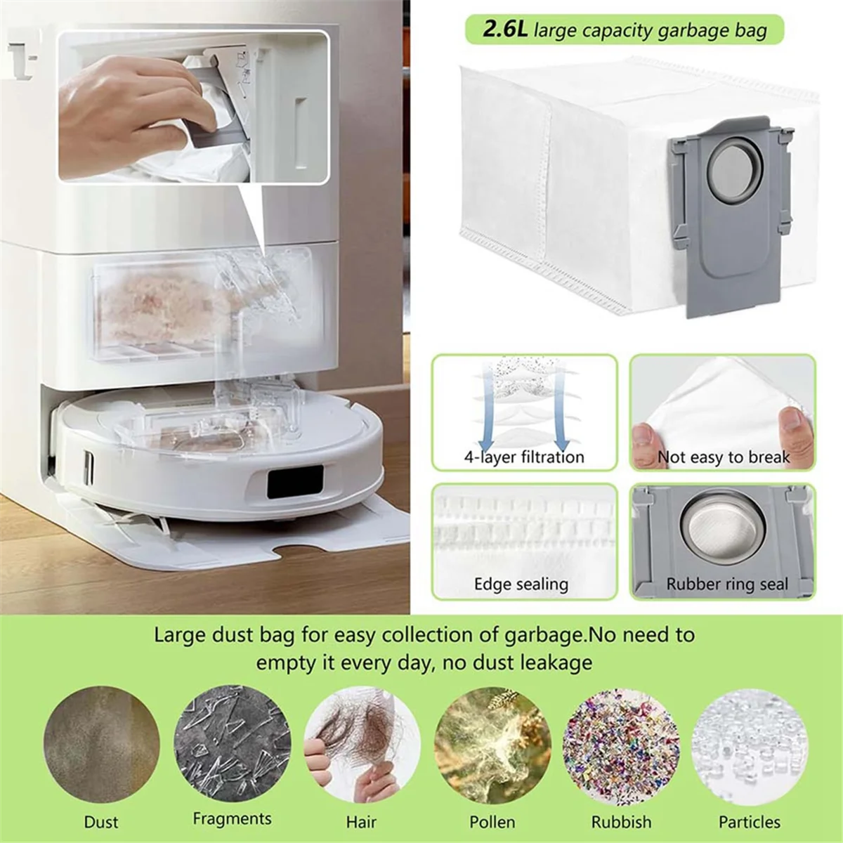 A66T 28 шт. для пылесоса Roborock Qrevo MaxV/Qrevo S/Qrevo Pro, аксессуары для пылесоса, основная боковая щетка, фильтр, накладка для швабры, мешки для пыли, детали