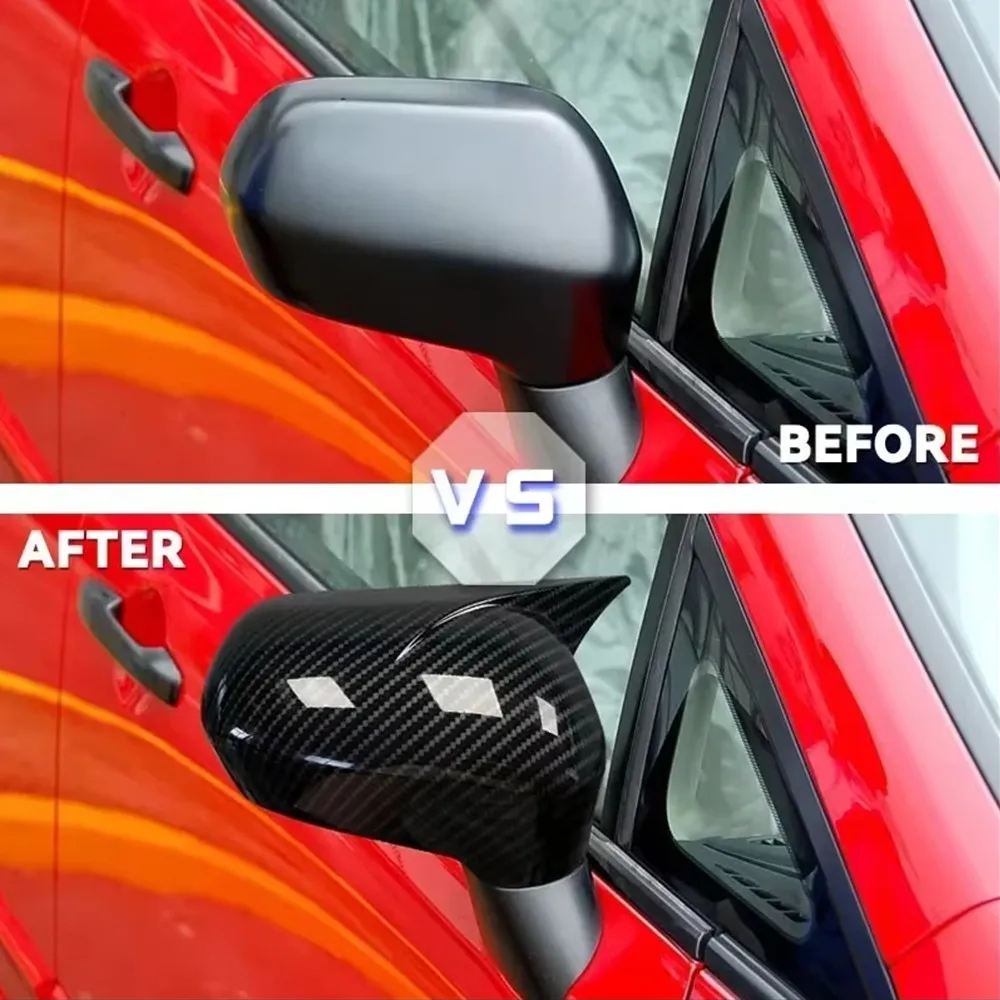 

⭐Genuine⭐ Black Protective case Car Upgrade Door Mirror Cover For Honda Civic 2006-2011 Car Rearview Accessories Decoration