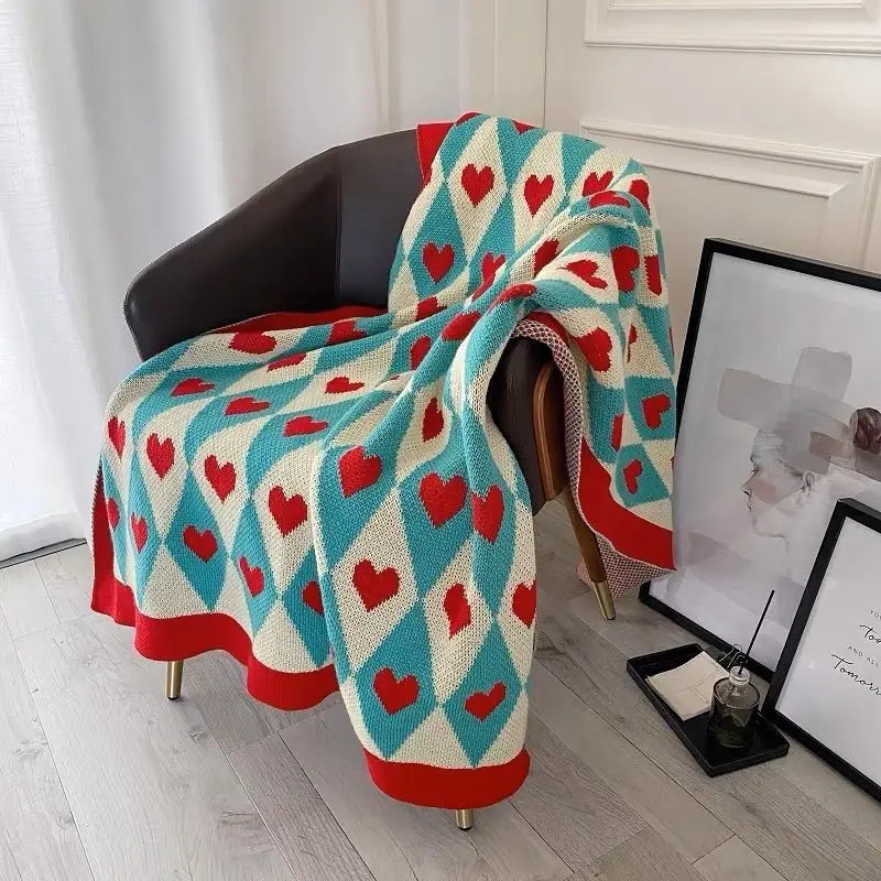 Small Blanket Sofa, Four-Season Towel Quilt, Office Nap, Air Conditioning Cloak, Living Room, High-End Feeling, Autumn Winter