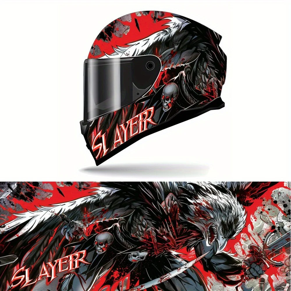 

Виниловая наклейка на полный шлем Wild Killing War Eagle, водонепроницаемые, устойчивые к царапинам самоклеящиеся наклейки из ПВХ, художественная эстетика