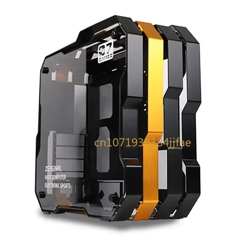 

ZEAGINAL Middle Tower Chassis Desktop Computer Case For Water Cooling ATX Gamer MOD Case DIY Glass,PC DIY Gamer Cabinet,ZC-07