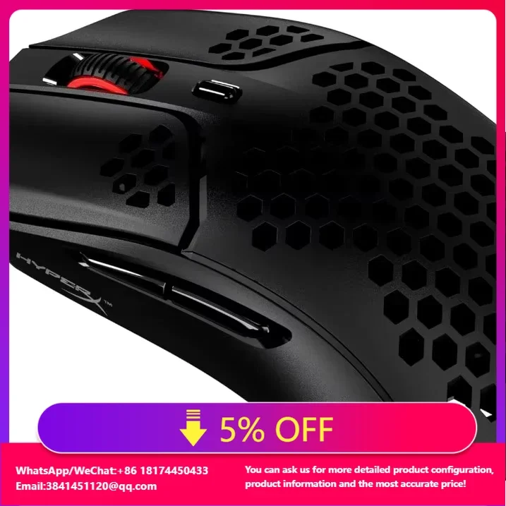 

Super Hyper X Pulsefire Haste Lightweight Gaming Mouse, 2.4Ghz Wireless Mouse With 100 Hour Battery Life