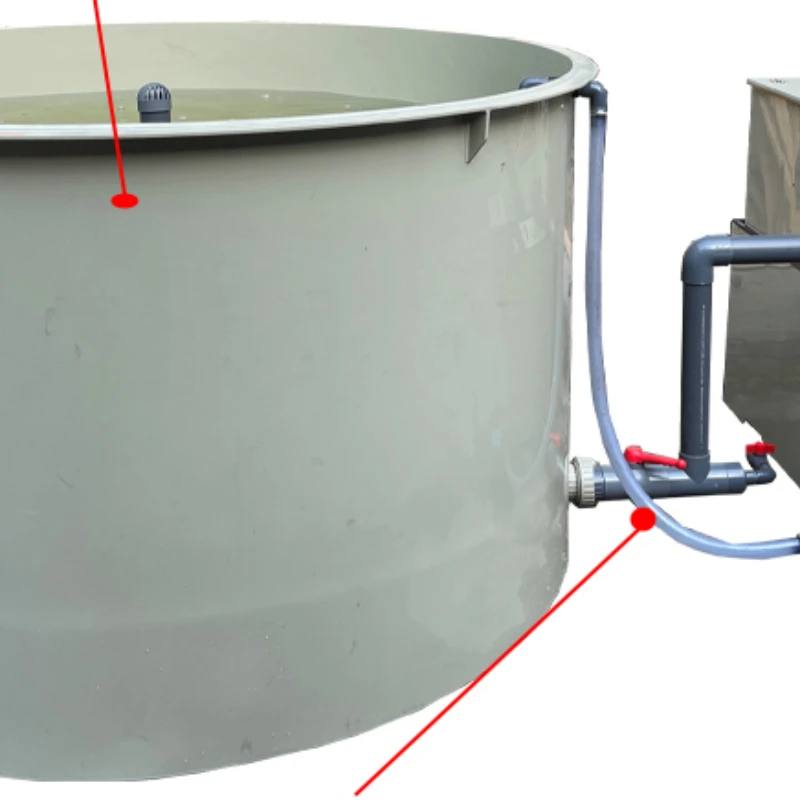 High density aquaculture pond PP fish pond with rotary drum microfiltration machine biochemical filtration integrated