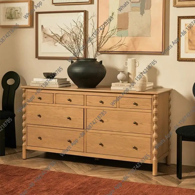 

Z американский кантри ретро старый шкаф из массива дерева с восемью ведрами антикварный шкафчик для спальни комод с ящиком шкаф для хранения