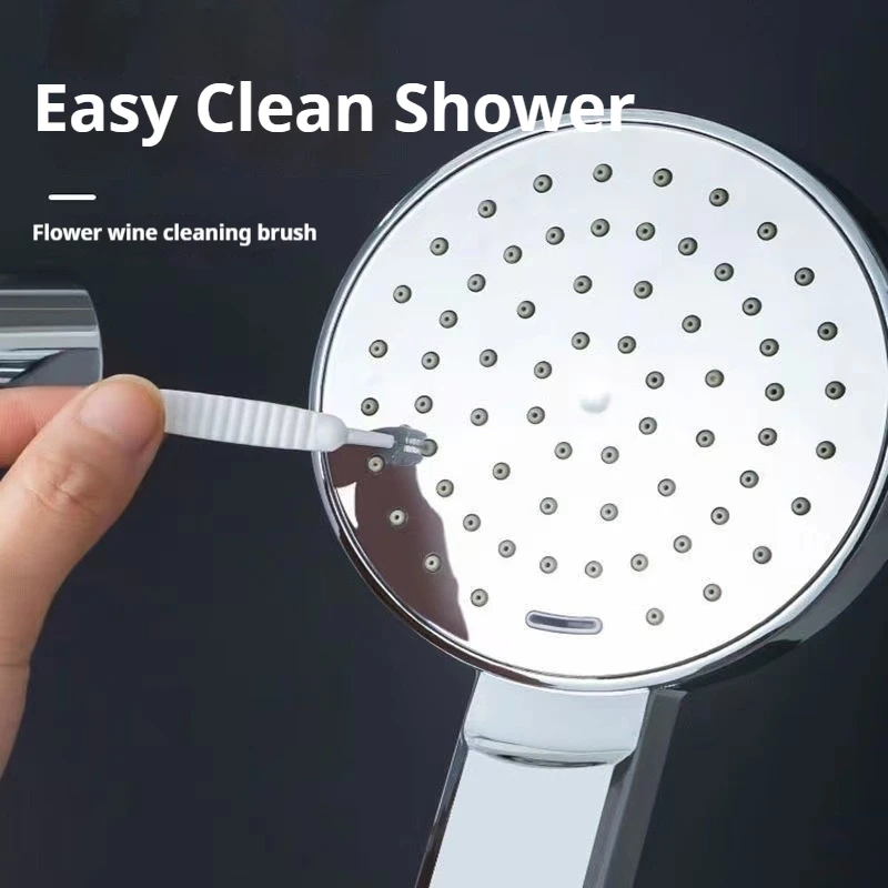 10-50 Shower Cleaning Brush Bathroom Micro Nylon Brush Nozzle Anti-clogging Cleaning Tools Bathroom Accessories