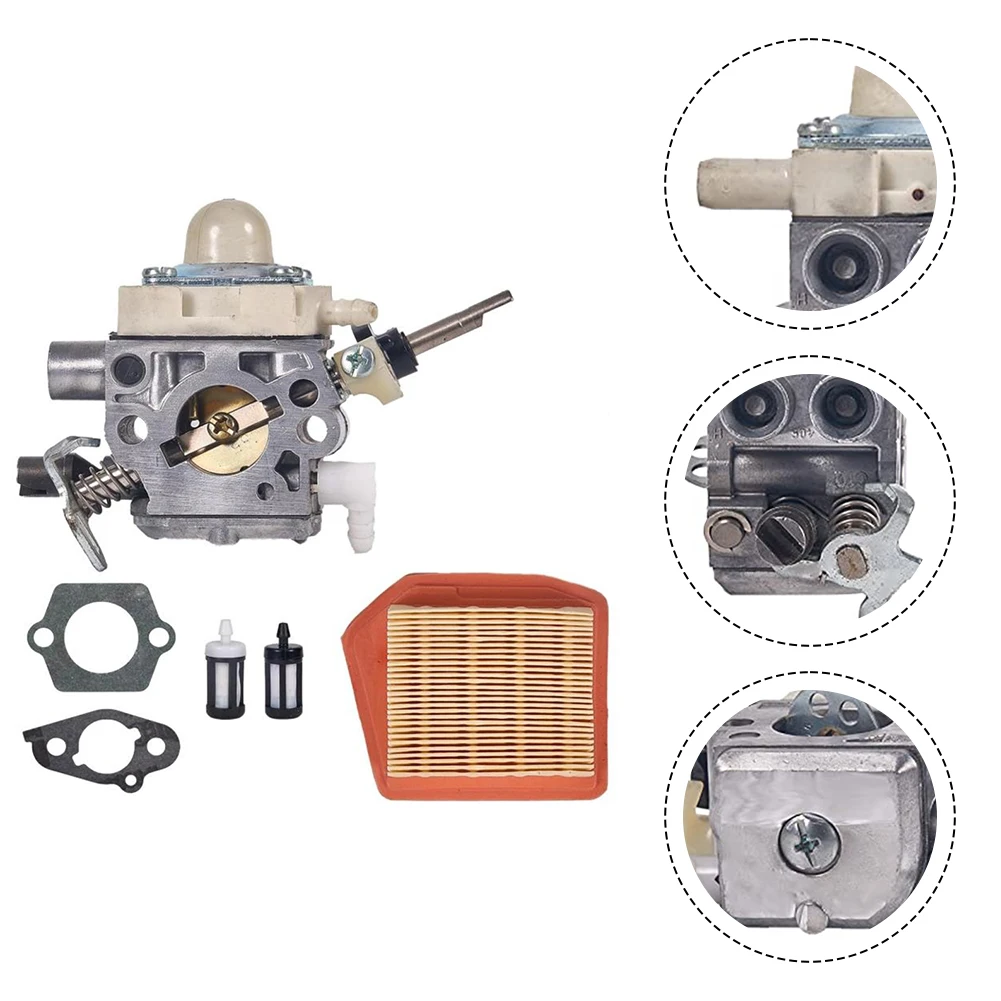 Kit de carburador fs240 fs240r fs240rc fs260r, escova de aparador, substituição doméstica, quintal, jardim, ferramenta elétrica, peças de reposição