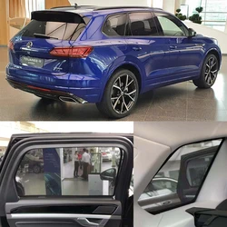 For Volkswagen VW TOUAREG CR 2019-2024 Magnetic Car Sunshade Visor Front Windshield Curtain Rear Side Baby Window Sun Shade