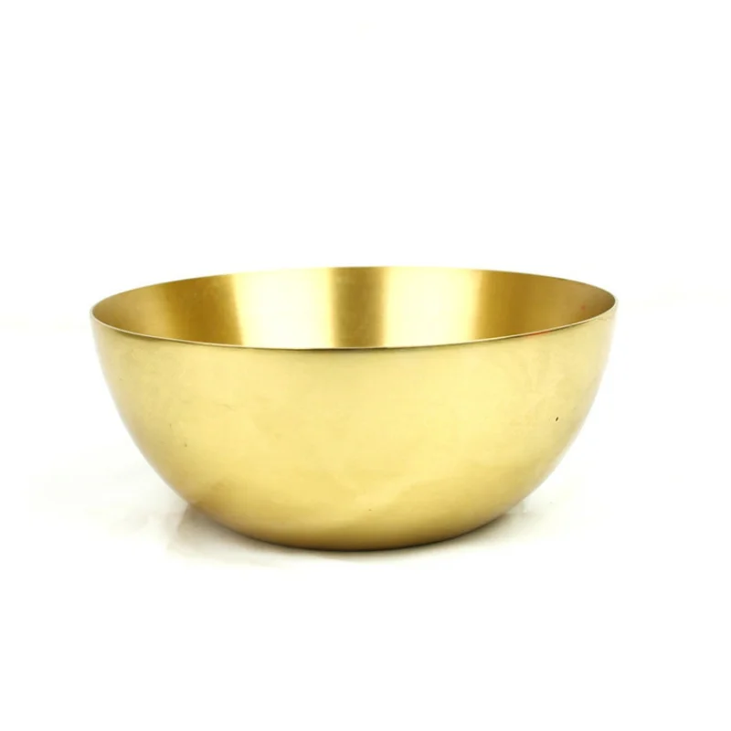 Factory Direct Sales Wholesale Copper Bowl Brass Crafts Decoration Pure Copper Tableware Copper Chopsticks Copper Spoon