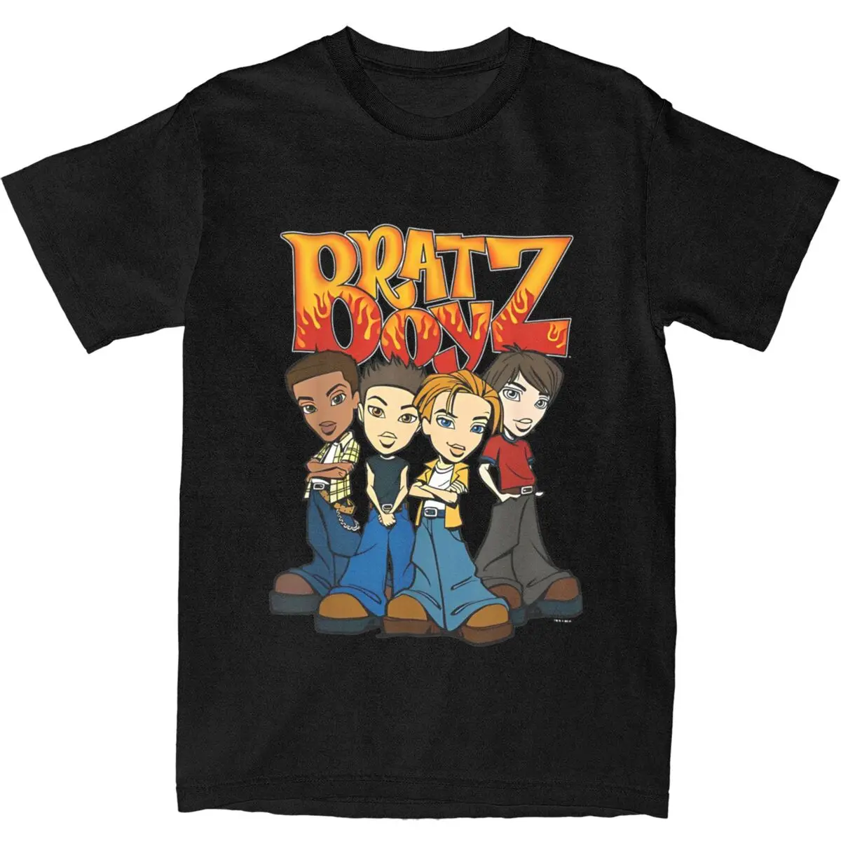 Men Women's T Shirt Bratz Boys Group T-Shirts Fashion Summer Tees Y2K Basic Casual 100 Cotton Clothing Gift