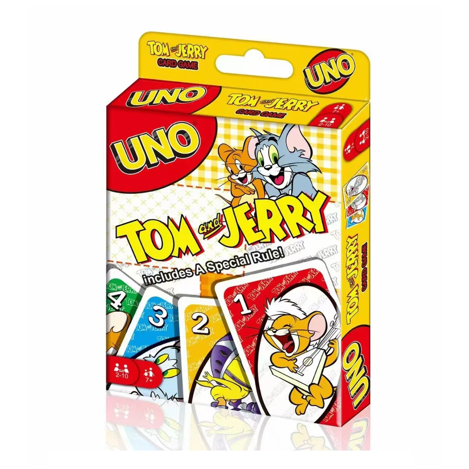 UNO Gioco da tavolo di carte Anime Cartoon Figure Pattern Famiglia uno Giochi di carte per regali di Natale Drop Shipping