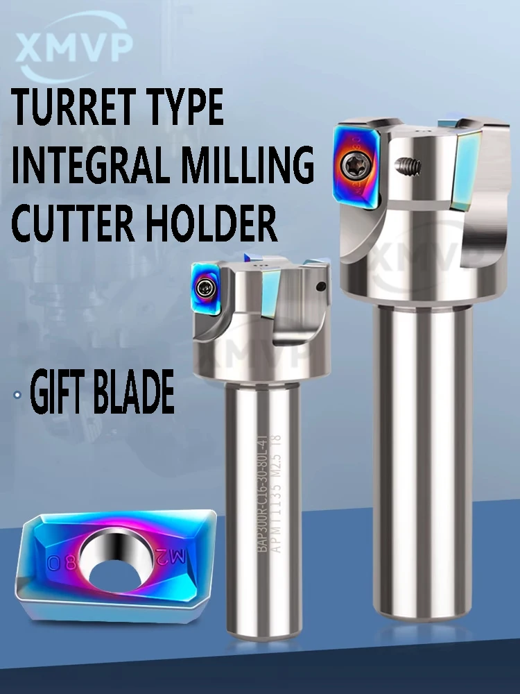 

Turret type integrated milling rod R0.8 straight shank C16 C20 turret milling machine tool rod rough face milling cutter