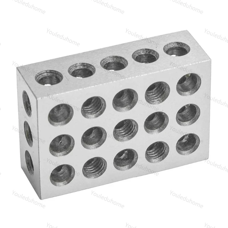 

Precision Blocks Hardened Steel 1-2-3 Blocks 0.0001" Matched Machinist 123 Milling Tool 23 Holes 25-50-75mm