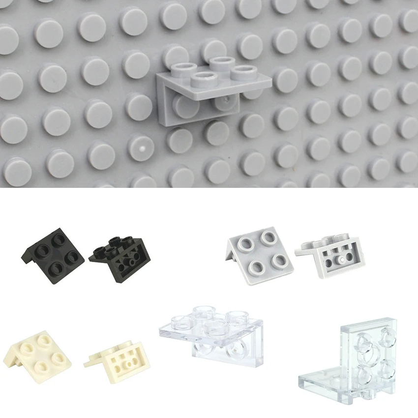 MOC Compatible 1x2 2x2 Dots Building Block Figures Clear Stand Base Plate Holder Wall Display Parts Educational Toy Accessories