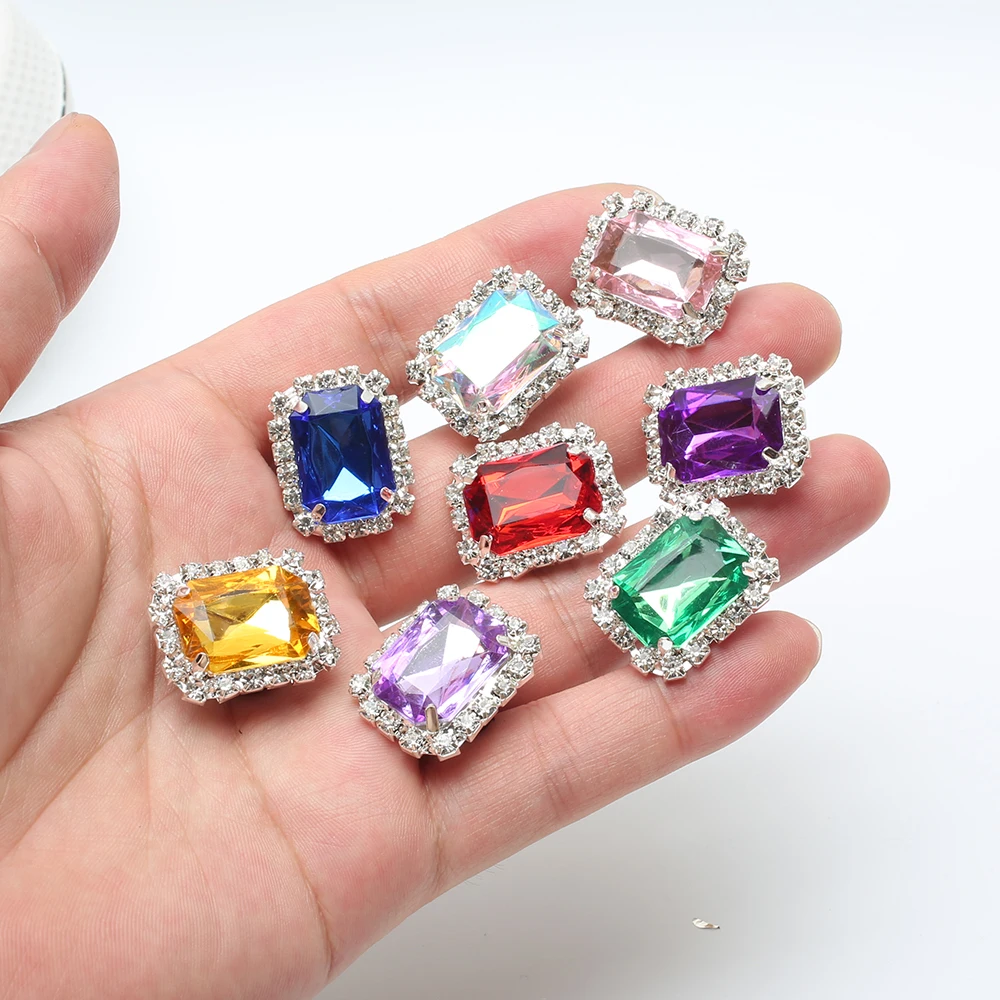 Mixed randomness Metal Diamond 20pcs Shoe Charms For Sandals,Shoe Decoration Accessories Shoe Pins Great Gift For Men Women
