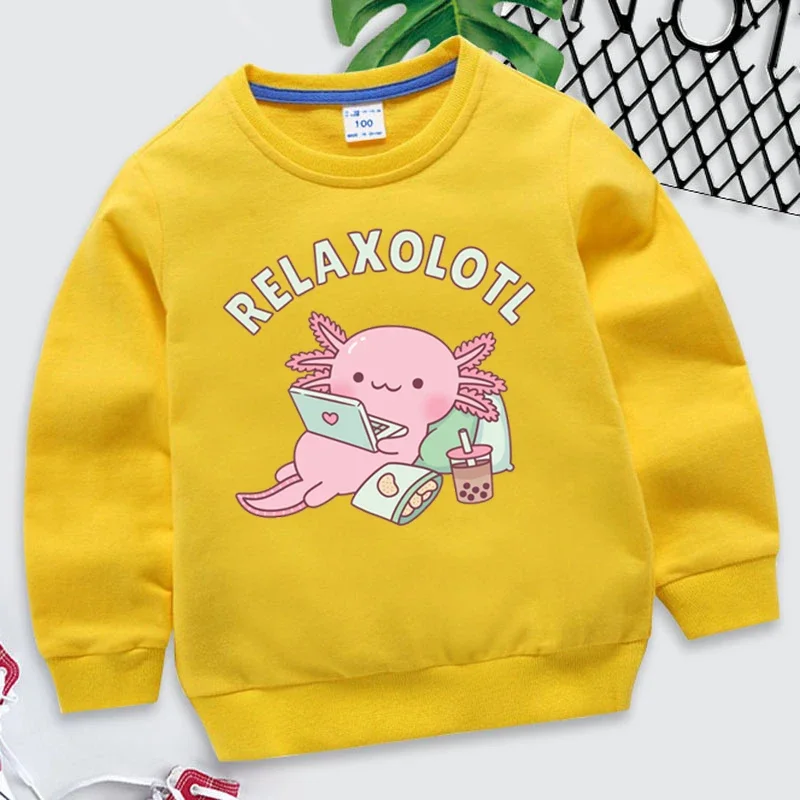 ربيع جديد ملابس الأطفال البلوز الكرتون لطيف إلكتروني طباعة القطن رياضية الفتيان والفتيات البلوز طويلة الأكمام رياضية