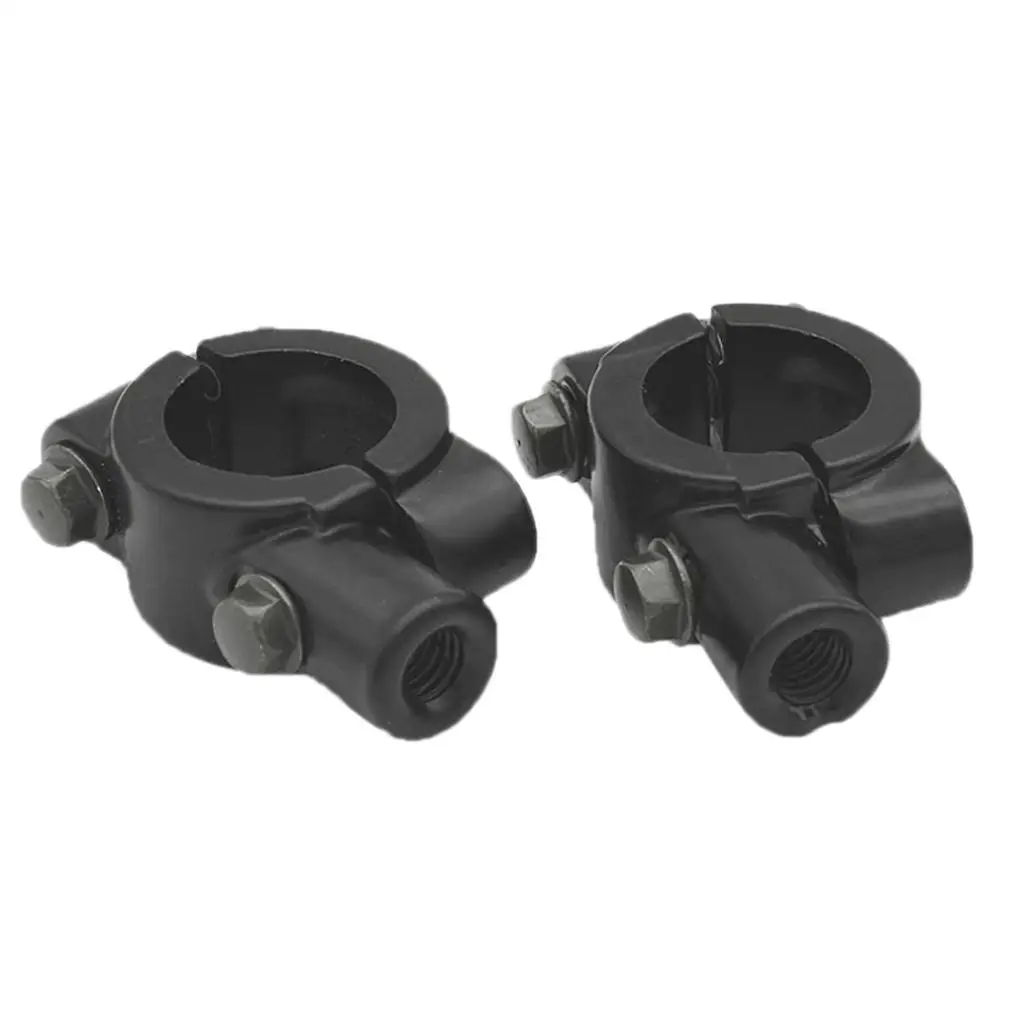 10mm Mirrors Mount Aluminum Bracket for Motorcycle 7/8 \"22mm Handlebar image 2