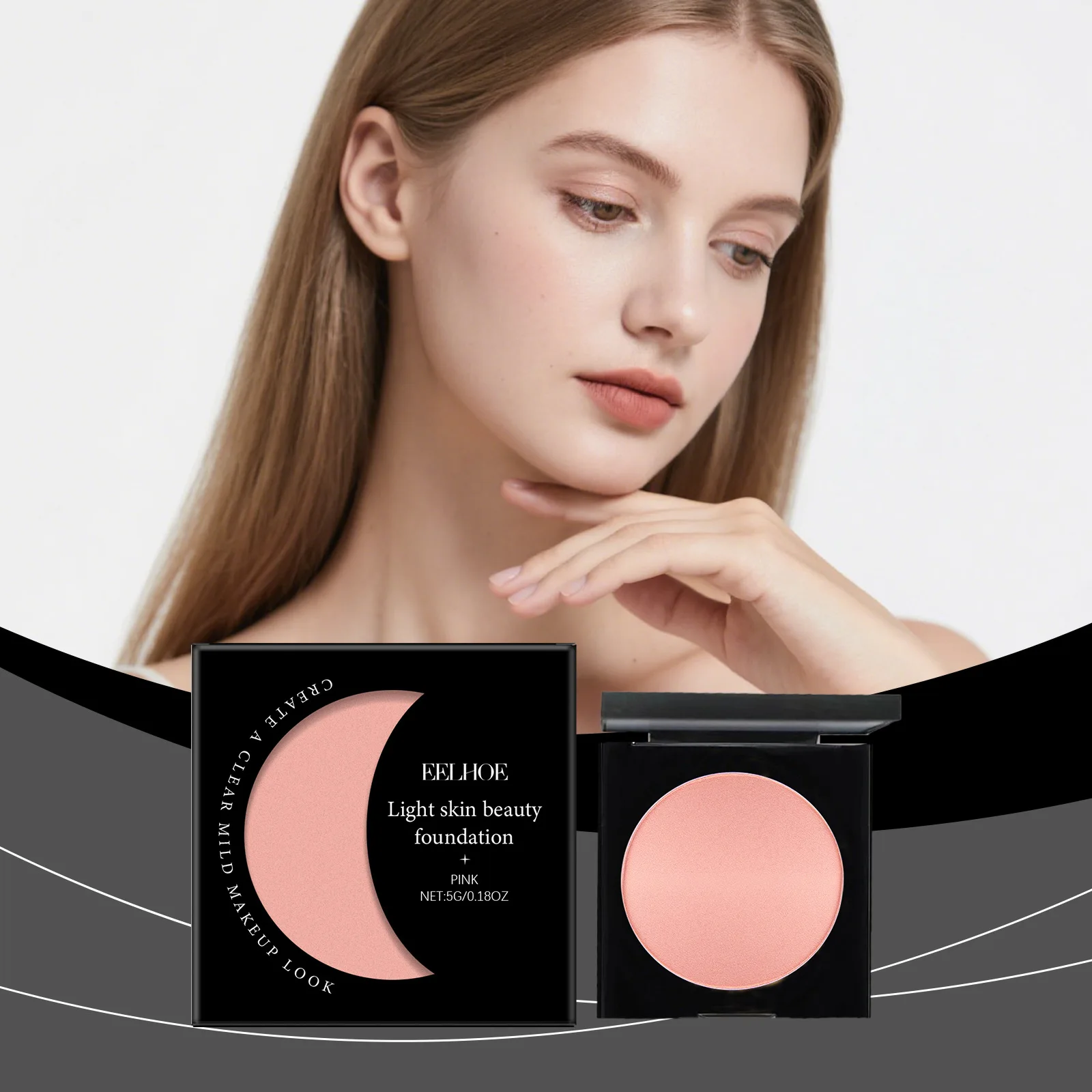 EELHOE Pink Foundation Makeup Cream Waterproof Natural Matte Finish Flawless High Coverage Foundation Cream for Face Cosmetics